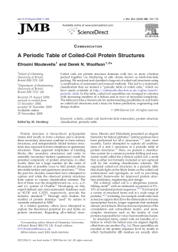 A Periodic Table of Coiled
