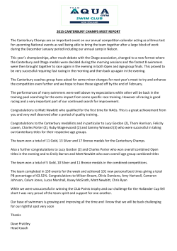 canterbury champs meet report 2015