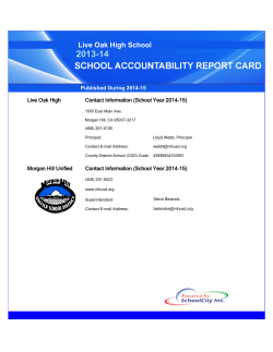 Live Oak High School - Morgan Hill Unified School District