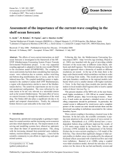 Assessment of the importance of the current-wave