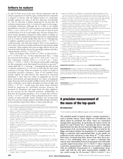 A precision measurement of the mass of the top quark
