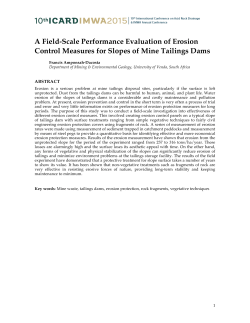 A Field-Scale Performance Evaluation of Erosion Control Measures