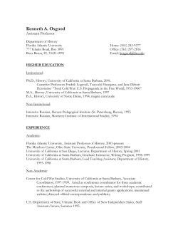 Curriculum Vitae - Florida Atlantic University