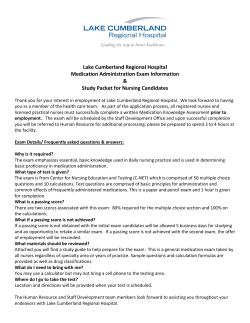 Lake Cumberland Regional Hospital Medication Administration