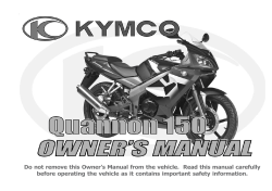 Do not remove this Owner`s Manual from the vehicle