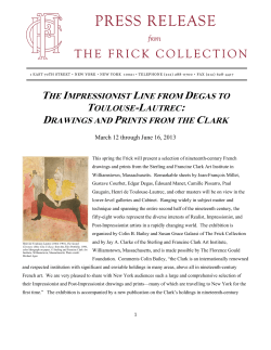 the impressionist line from degas to toulouse