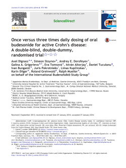 Once versus three times daily dosing of oral budesonide for active