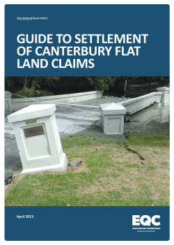 Guide to Settlement of Canterbury Flat Land Claims