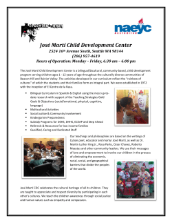 Jos&eacute; Mart&iacute; Child Development Center