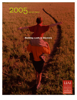 Building a path to discovery - La Jolla Institute For Allergy and
