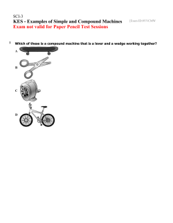 KES - Examples of Simple and Compound Machines