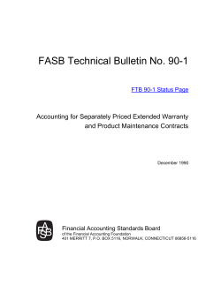 FASB Technical Bulletin No. 90-1