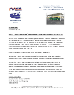 metra celebrates the 60 anniversary of the montgomery bus boycott