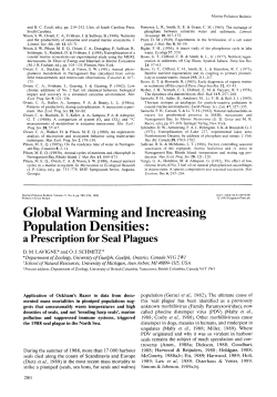 Global Warming and Increasing Population Densities