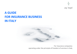 A Guide for Insurance Business in Italy