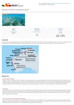 Darwin to Perth Overland (2017)