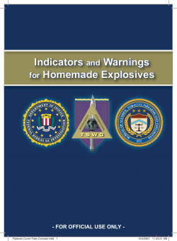 Indicators and Warnings for Homemade