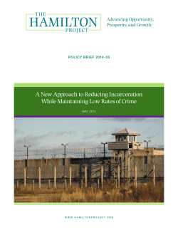 A New Approach to Reducing Incarceration While Maintaining Low