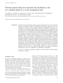 Chronic partial sleep loss increases the facilitatory role of a masked