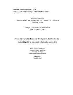 Presentation by Jomo Kwane Sundaram (pdf, 98 Kb.)