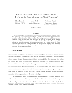 Spatial Competition, Innovation and Institutions: The Industrial