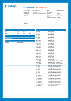 ACCESSORIES FP 10080-5x36