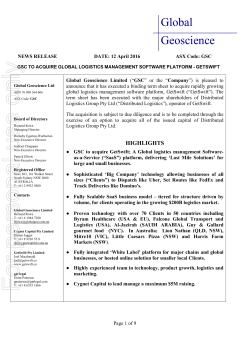 GSC to acquire GetSwift