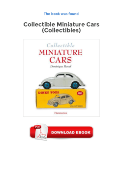 Collectible Miniature Cars Collectibles Ebook