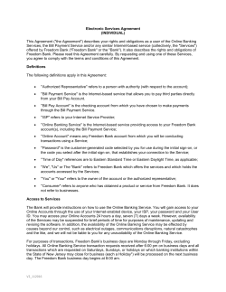 Electronic Services Agreement