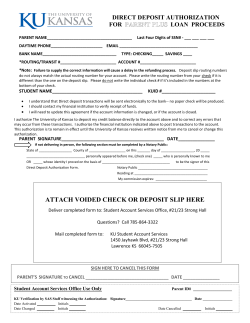 ATTACH VOIDED CHECK OR DEPOSIT SLIP HERE