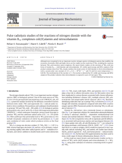 Pulse radiolysis studies of the reactions of nitrogen