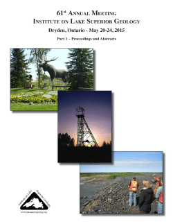 Program and Abstracts - University of Minnesota Duluth