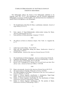 Complete Bibliography