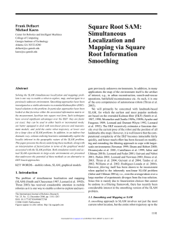 Square Root SAM: Simultaneous Localization and