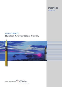 pdf: VULCANO Guided Ammunition Family