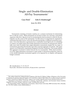 Single- and Double-Elimination All-Pay Tournaments