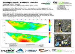 Mapping Gold Deposits with Induced Polarization Surveys
