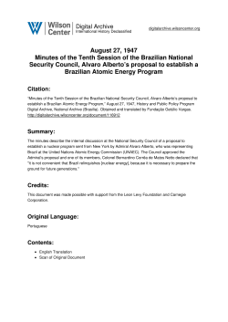 August 27, 1947 Minutes of the Tenth Session of the Brazilian