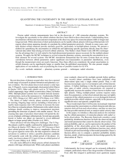QUANTIFYING THE UNCERTAINTY IN THE ORBITS OF