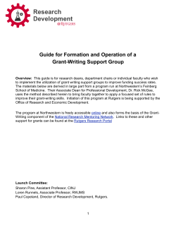 Create a Grant Writing Support Group