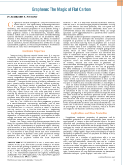 Graphene: The Magic of Flat Carbon