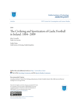 The Civilizing and Sportization of Gaelic Football in