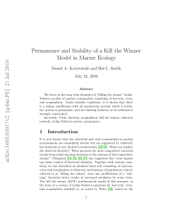 Permanence and Stability of a Kill the Winner
