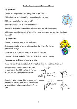 Coastal Processes, Landforms and Issues Key