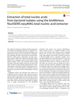 Extraction of total nucleic acids from bacterial isolates using the