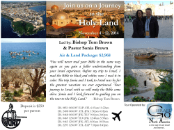 Holy Land - Go Israel North America