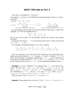 MATH 1760 note on Oct. 2