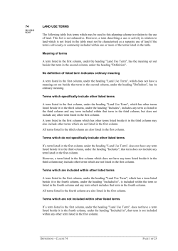 Land Use Terms - Planning Schemes Online