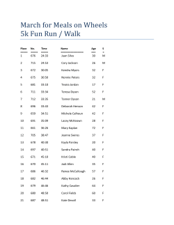 March for Meals on Wheels 5K