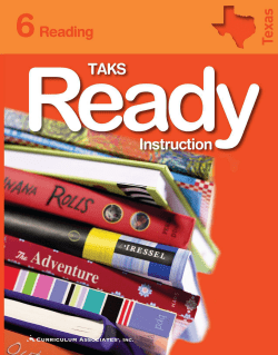 TAKS READY Reading Instruction + Test Practice 6 SB